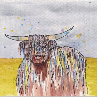 Highland Cow Rotated